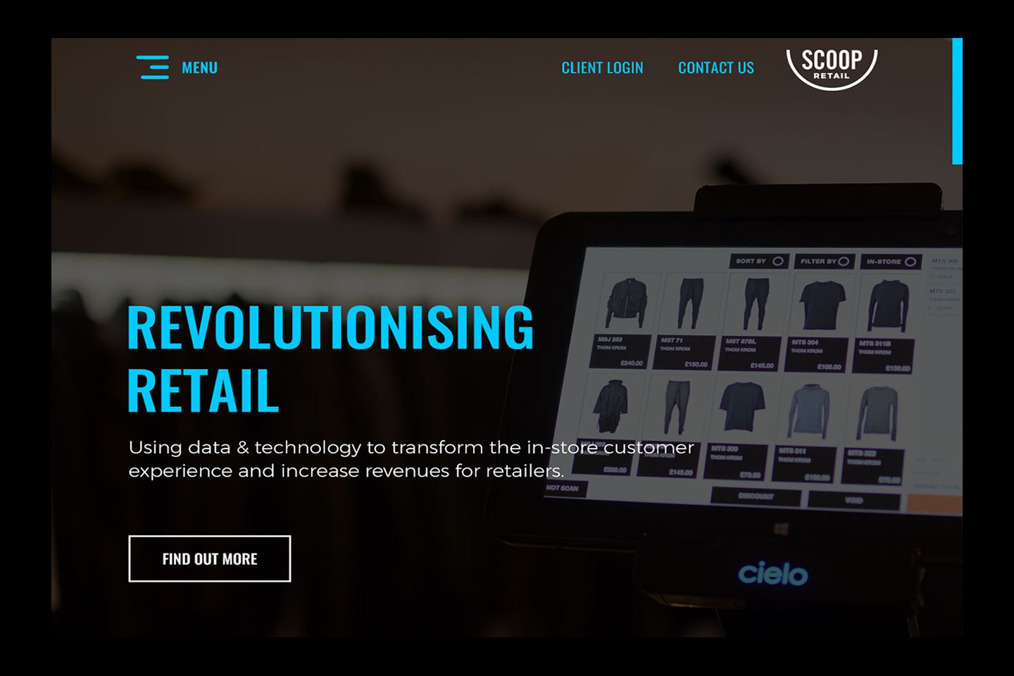 Scoop Retail platform site, 2017