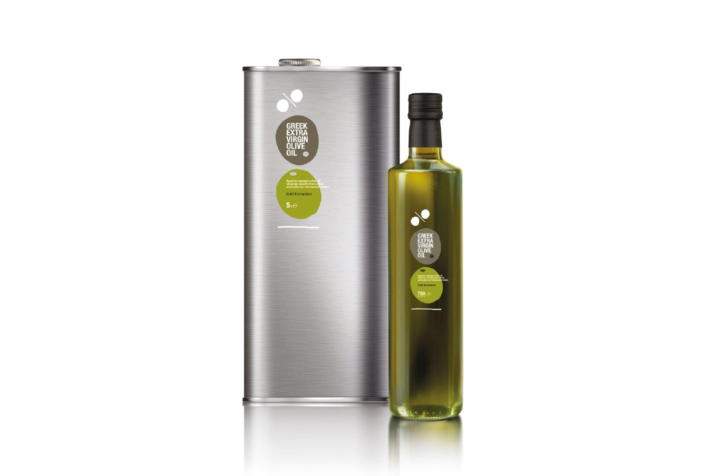 Greek Extra Virgin olive oil packaging, 2009