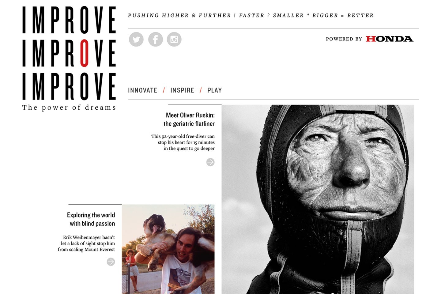 Honda IMPROVE editorial site, 2016